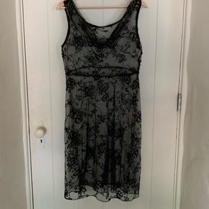 Black mesh sparkle dress